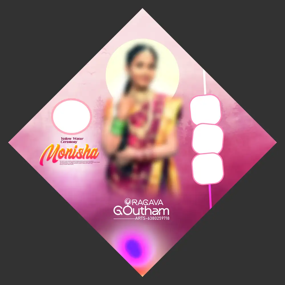 Vibrant Pink Gradient Puberty Function Flex Template