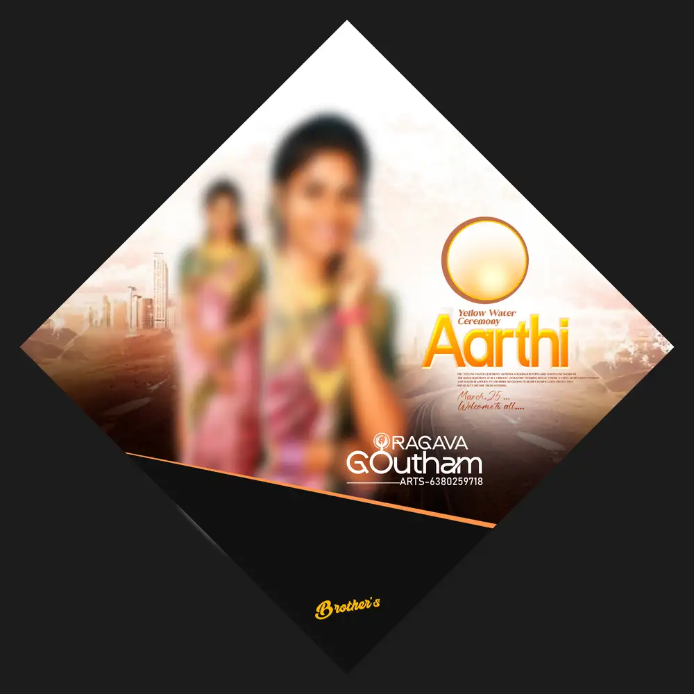 Premium Studio Portrait Manjal Neerattu Vizha Flex PSD