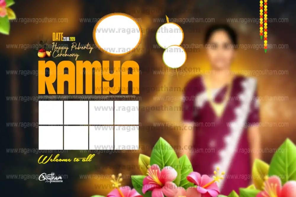 Beautiful Outdoor Garden Multi Frame Manjal Neerattu Vizha Banner