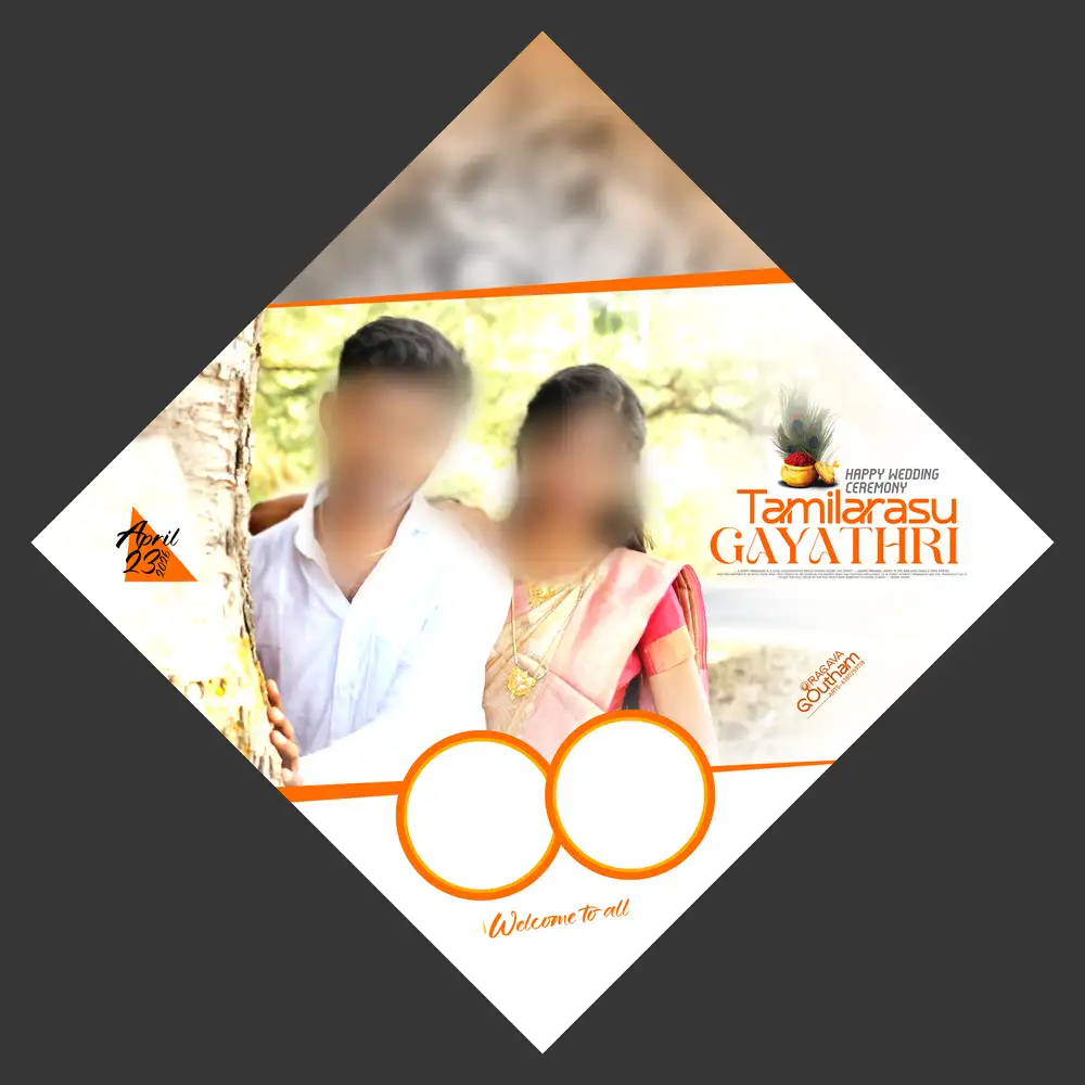 Classic Indian Traditional Village Marriage Flex Template