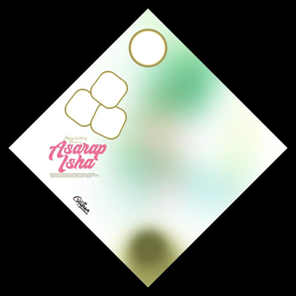 Elegant White & Mint Green Studio Reception Banner PSD