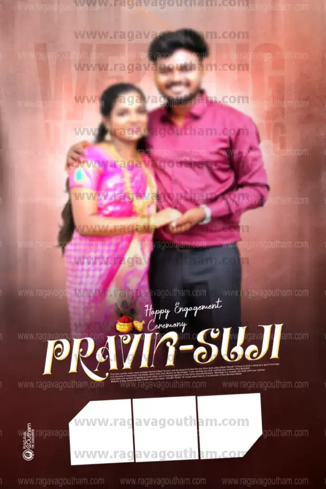 Elegant Dark Red Vignette Studio Couple Portrait Frame PSD