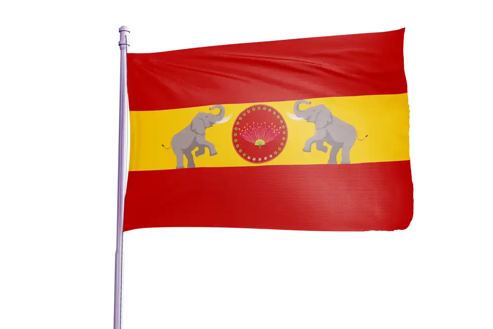 Modern TVK Political Flag Design Vector Template