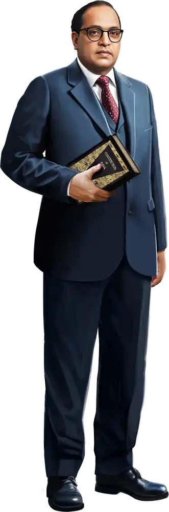 Dr BR Ambedkar Full Length Standing Vector for TVK Banner