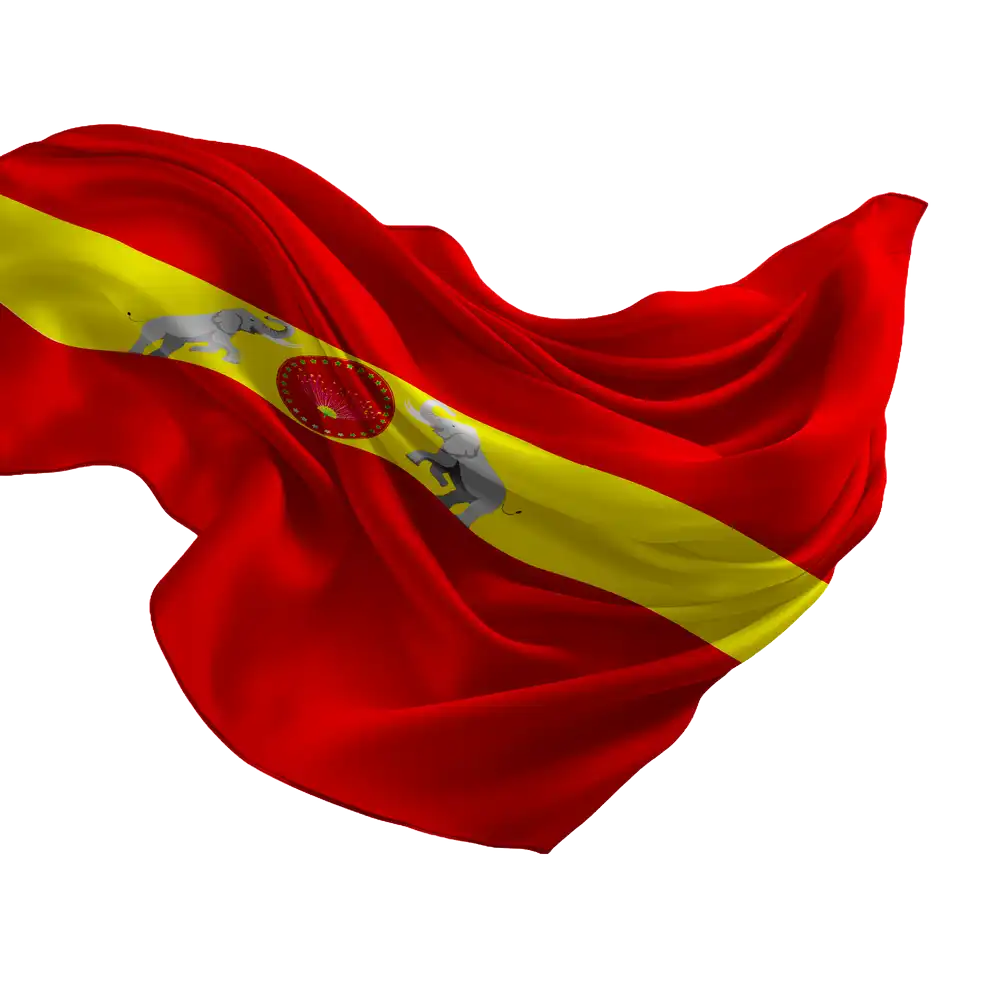 3D Realistic Waving TVK Flag Texture Background Design