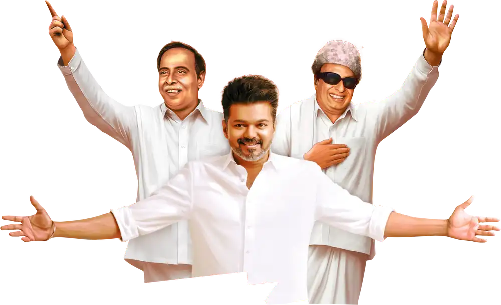 Thalapathy Vijay Open Arms Greeting Cutout Vector Design