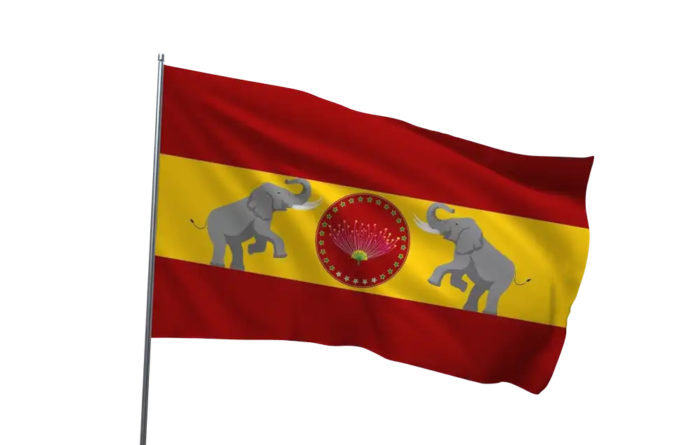 Clear Sky Background TVK Flag Poster Template Design