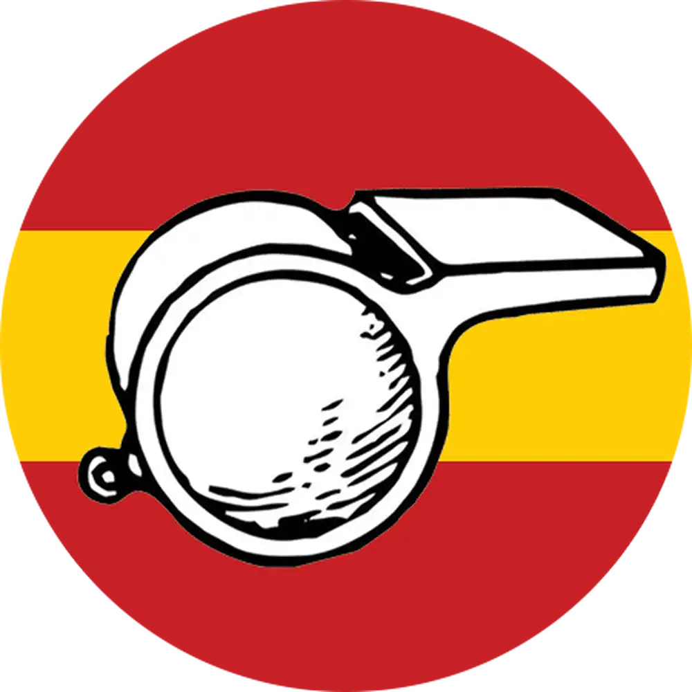 Round Red & Yellow TVK Whistle Election Symbol Vector